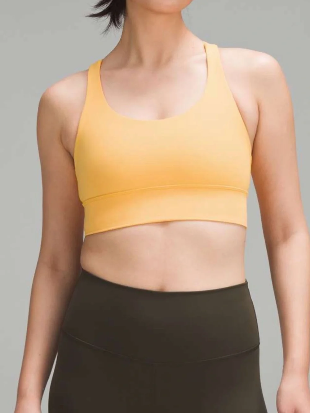 Lululemon Energy Longline Bra *Medium Support B–D Cup in Mango Dream size 6